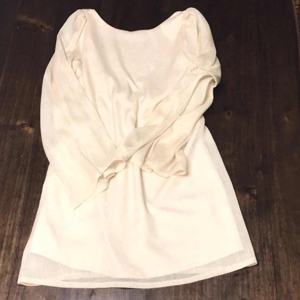 Judith March gold low back dress size large
